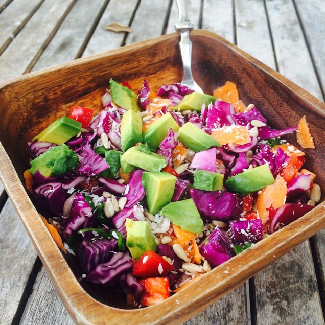 The Most Delicious And Nutritious Vegan Salad Ever: Chakra Salad