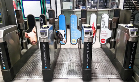 This Country Has Launched Its First Vegan Tube-Station Takeover